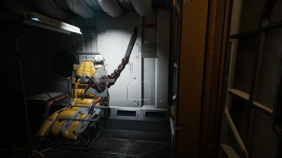 The medical chair in the Habitation Ring