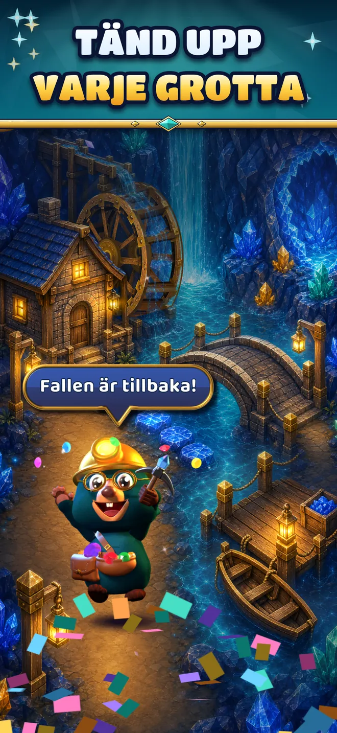 Pip i en lyktupplyst grotta i gruvan: Fallen är tillbaka!